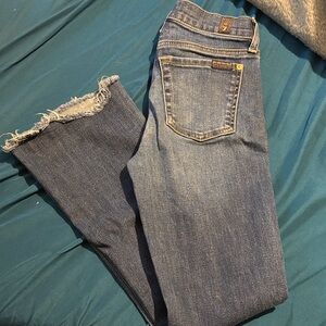 7 For All Mankind Indigo Straight Leg Jeans